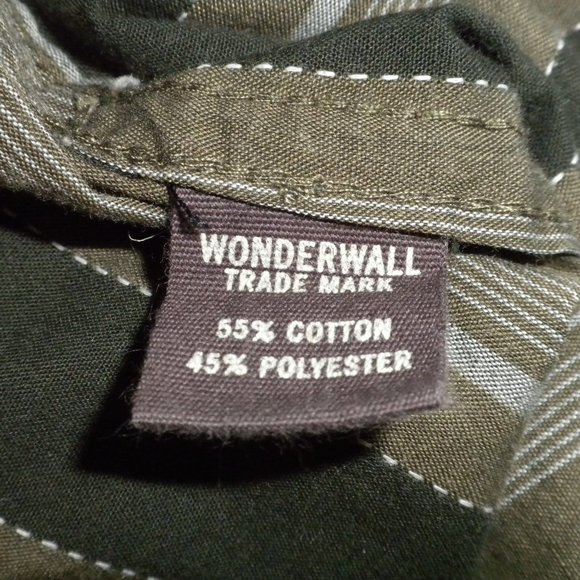 Wonderwall Steve & Barry's Button Front Shirt XL fits like an 2X - Picture 7 of 7